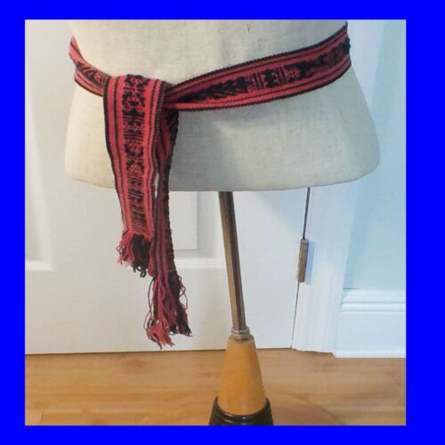 3 Women’s Woven Cotton Tie Belts - Picture 2 of 4