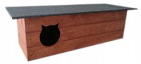 Katzenhaus KatzenhöHle KatzenhüTte Outdoor Katzen Haus Holz Wetterfest 110X40 Cm