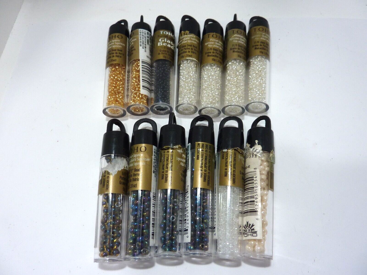 13 Toho Glass Beads Tubes 11/0 SEEDS BEAD MULTICOLOR JEWELRY