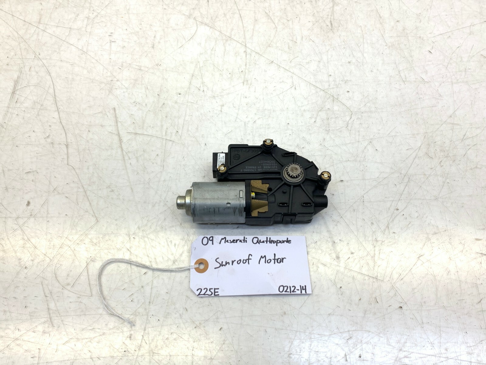 08 09 10 11 12 MASERATI QUATTROPORTE SUNROOF MOTOR OEM WR09-010-AG