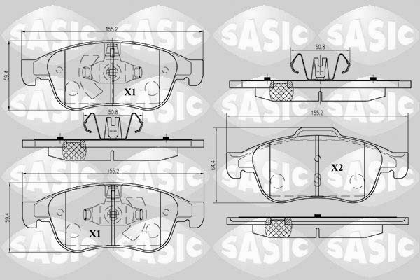 Plaquettes de frein Dacia Duster 1.5 dCi à haute friction thermique pour SUV