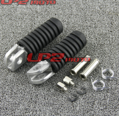 Foot Pegs Front Footrest For Kawasaki ER650 ER-6N 2009-2019 ZR1000