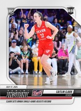 2024 PANINI INSTANT WNBA #159 CAITLIN CLARK - SETS SINGLE GAME ASSIST RECORD