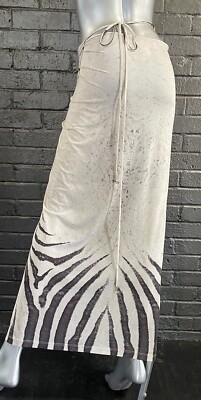 ROBERTO CAVALLI Vintage Zebra Print Convertible Wrap Tie