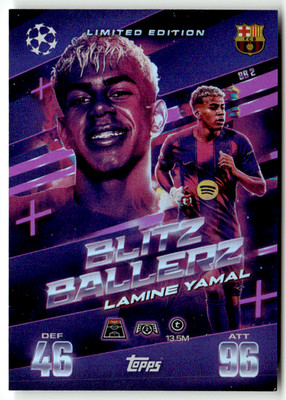 Topps Match Attax CL Extra 2025-26 BB 2 Lamine Yamal Blitz Ballerz Limited