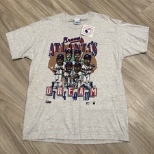Vintage 1992 Atlanta Braves Caricature Dream Team MLB Salem Sportswear Mens L