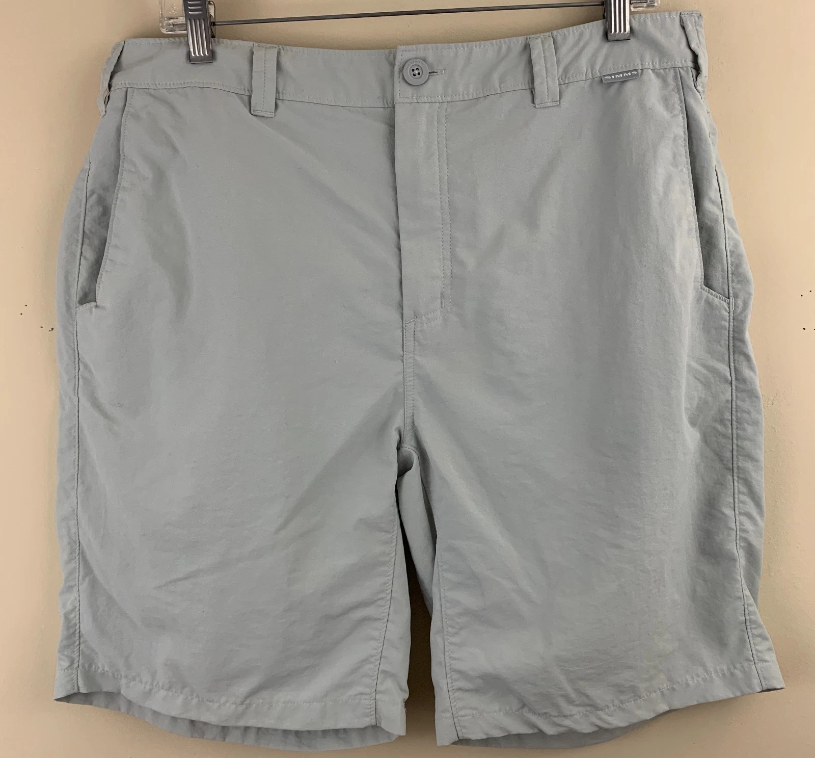 SIMMS Men's Superlight Fishing Shorts Gray Size 36
