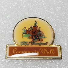 Vintage 1996 CHOC Disneyland Community Walk Pin Bear Castle Made in USA