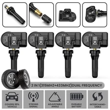 FOXWELL T20 4PCS Universal TPMS Sensor Tire Pressure Monitoring 315MHz 433MHz