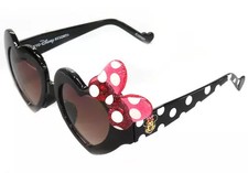 Disney Minnie Mouse Non-Metallic Heart Polka Dot Sunglasses Accessory