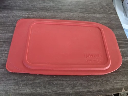 PYREX RED 2232-PC LID RECTANGLE 7x11" FITS 2 QT RECTANGULAR PAN FREE USA SHIP