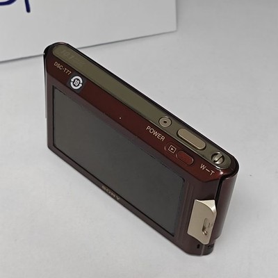 SONY Cyber Shot DSC-T77 10.1MP CCD Vintage Digital Camera Brown | eBay