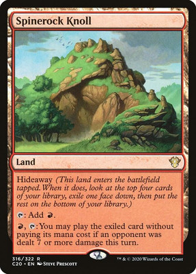 Spinerock Knoll 0316 MTG Commander 2020 Rare NP