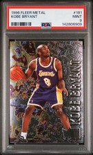 1996-97 FLEER METAL KOBE BRYANT ROOKIE CARD-PSA 9. rookie card picture