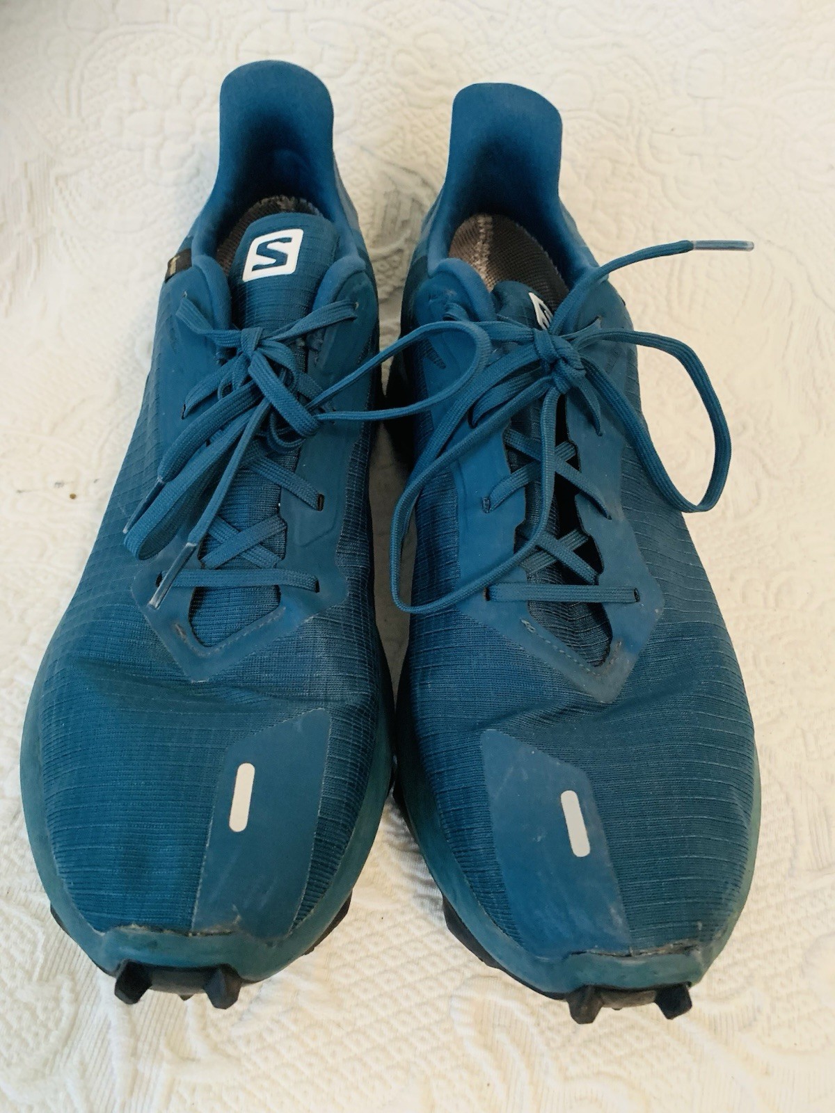 Scarpe da Trail Running Uomo Salomon Alphacross 3 GoreTex Blu Mallard Taglia 11