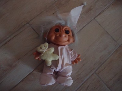 Troll Russ Schlafpuppe Bedtime Figur Puppe Gnom Gonk Spielzeug 20 cm Vintage RAR