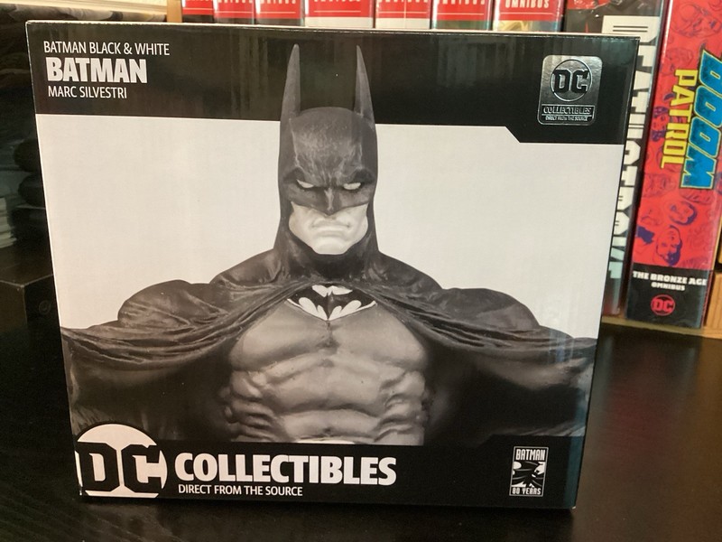  Batman Black And White Statute Marc Silvestri New In Box DC Direct