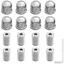 8pcs Lug Nuts With Adapter For 16 8 Lug Wheel Simulator 16 For E350e450 8pcs Lug Nuts With Adapter For 16 8 Lug Wheel Simulator 16 For E350e450