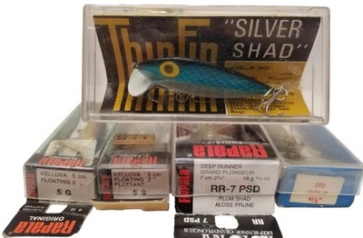 Rapala Rebel Thin Fin Reef Runner Fishing Lures Lot Of 6 New Open Box Vintage