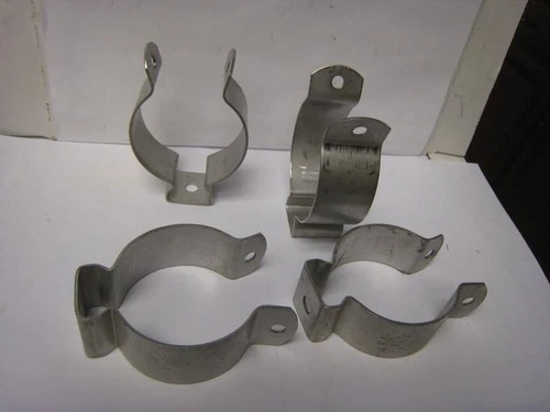 4 pieces 2" stainless steel conduit hanger #5 Minerallac lot of 4pcs NO BOLTS