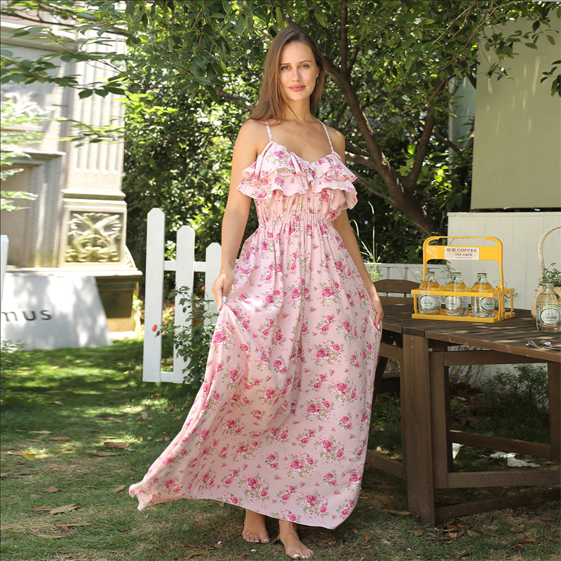 women's fall dresses BTFBM Women Maxi 2025 Long Sleeve V Neck Swiss Dots High Size:44 Extra Long (6.4