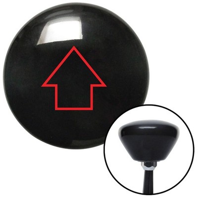 Red Classic Arrow Up Black Retro Shift Knob w/ M16x1.5 Insert Shifter Auto Brody