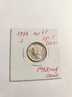 1942 S UNC+++ FULL SPLIT BANDS MERCURY DIME RARE