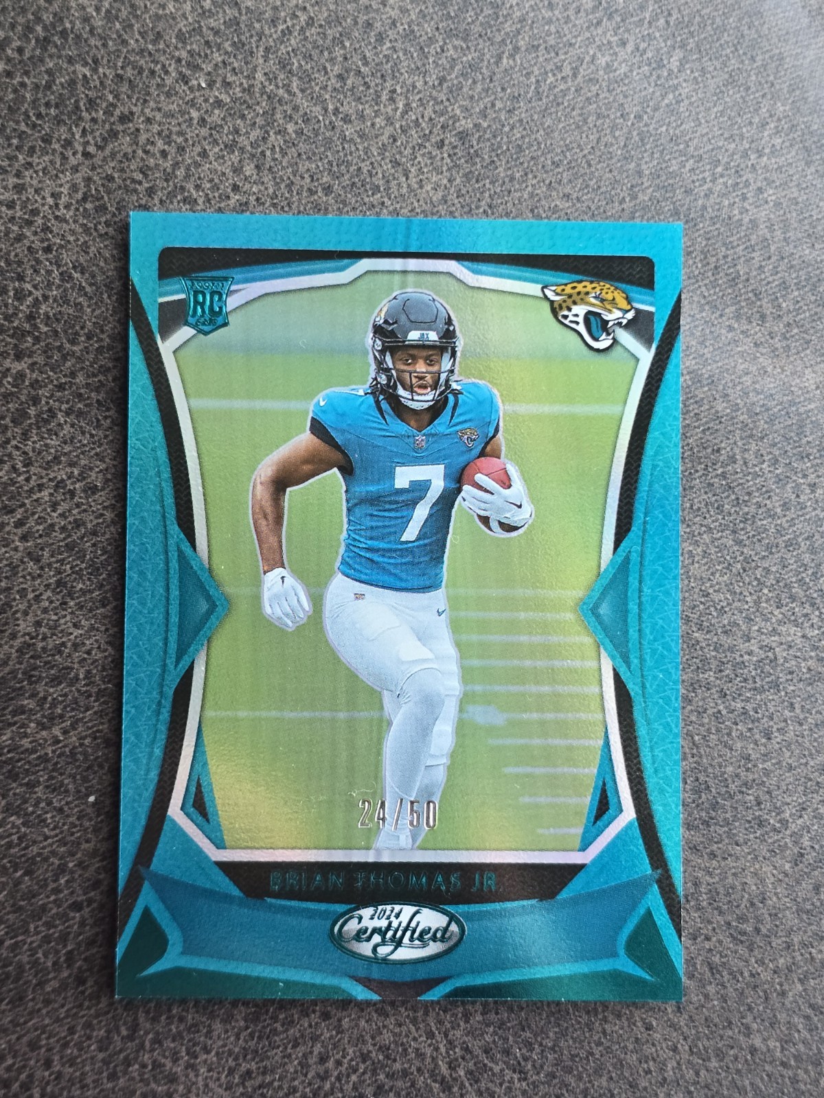 2024 Certified Rookies Teal Mirror /50 Brian Thomas Jr #117 Rookie
