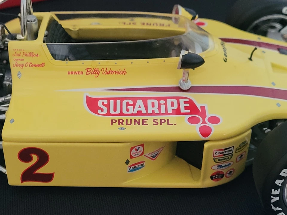 1973 Billy Vukovich Jr. #2 Sugaripe Prune Special 1:18 Carousel 1 Diecast - Image 3 of 4