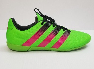 Adidas ACE 16.3 FG/AG J Solar Green Pink Football Boots Soccer Cleats US Size 5
