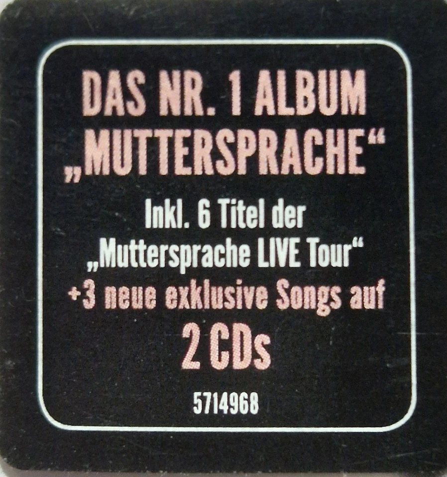 Sarah Connor - Muttersprache - Limitierte Sonderedition 2 CD NEU + OVP - Bild 3 von 3