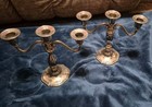 Silver Plated Candelabras __set Of 2 — photo 1