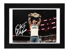 CM Punk Signed Autograph PHOTO Pre Print 6x4/A4/ Framed WWE