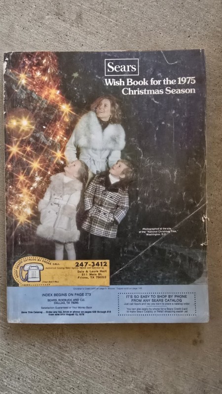 Vintage Sears Wish Book Illustrated Catalog 1975 Christmas Season Gift Selection