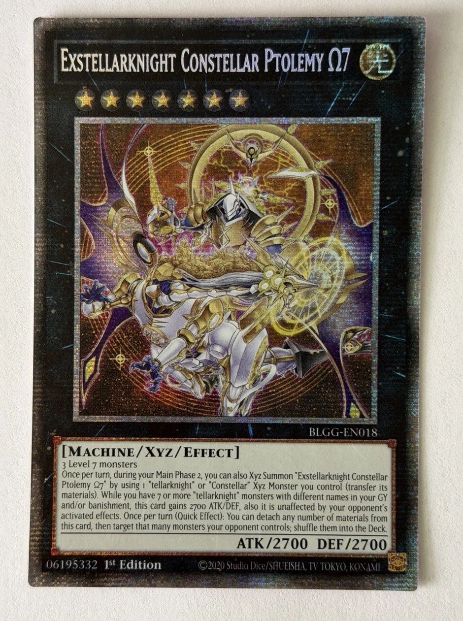 Yugioh Exstellarknight Constellar Ptolemy Ω7 BLGG-EN018 Starlight Rare 1st Ed NM