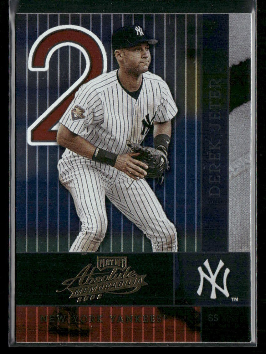 Derek Jeter 2002 Playoff Absolute Memorabilia #90 Yankees HOF