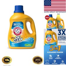 Plus OxiClean Clean Meadow, 77 Loads Liquid Laundry Detergent, 100.5 fl oz 0.18 per gallon