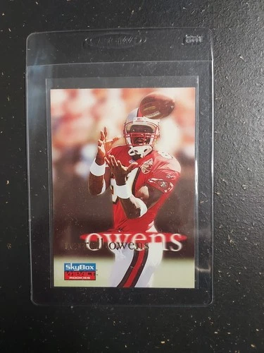 1996 fleer skybox football #62 Terrell Owens RC