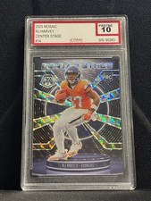 2025 Panini Mosaic - Center Stage Mosaic RJ Harvey #14 Silver Prizm (RC)