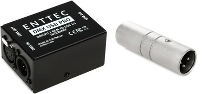 ENTTEC DMX USB Pro 512-channel USB DMX Interface + Hosa DMT-414