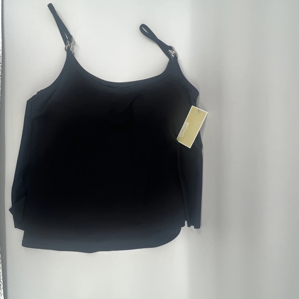 Nuevo con etiquetas Camiseta Tankini Michael Kors Capas Mujer Negra Natación Separada Pequeña Nueva con Etiquetas Bikini Foto 4 de 4