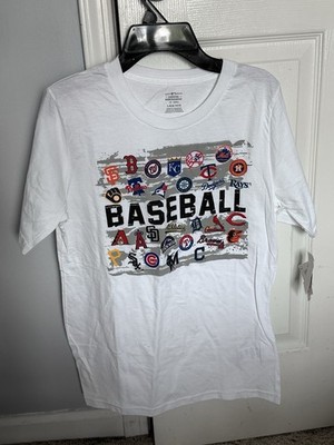 Mlb Baseball Genuine Merchandise All Team Logos Youth Large Short Sleeve T-Shirt