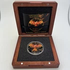 2016 American Silver Eagle Burning Liberty Eagle Ruthenium W/Box! Great buy!