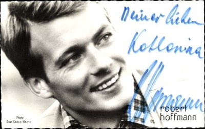 Postcard actor Robert Hoffmann, portrait, autograph - 10905115