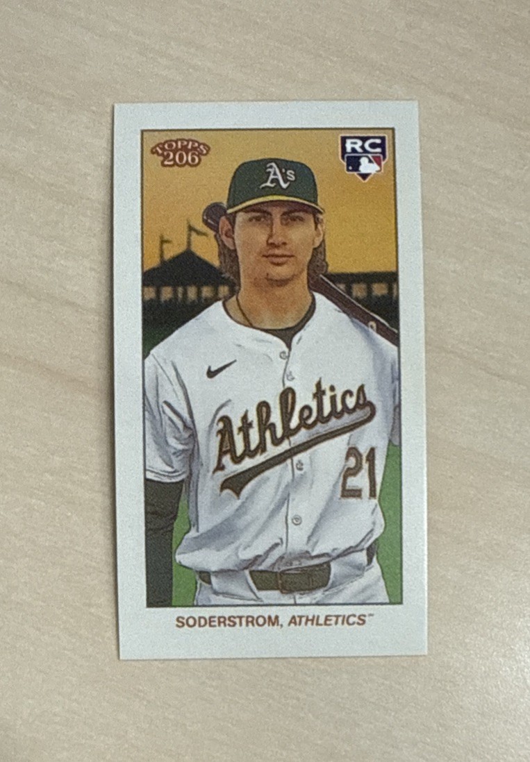 TYLER SODERSTROM RC - 2024 Topps 206 - PIEDMONT BACK #98 - OAKLAND ATHLETICS