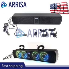 26'' RGB Lights UTV Sound Bar SxS Bluetooth Speaker System for Can Am X3 Polaris