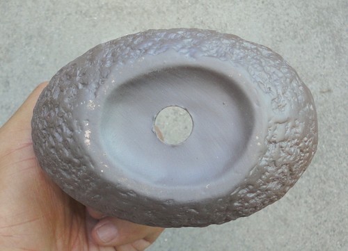 Piantatrice bonsai in ceramica a forma di luna accento mamma smaltata - Foto 3 di 6