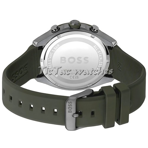 NEU UND ORIGINAL HUGO BOSS HB 1514060 VELOCITY GUNMETAL GREEN CHRONOGRAPH HERREN UHR - Bild 7 von 9