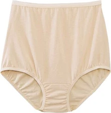 5 pcs Vanity Fair  FAWN Cotton Brief Panty # 15318 Sz- 8 / XL  $5 BUCKS Each