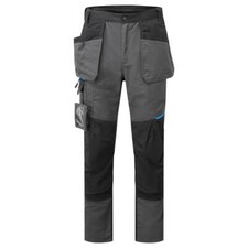Image of Portwest WX3 Work Holster Trousers Stretch durable Slim Fit Kneepad Pockets Pant